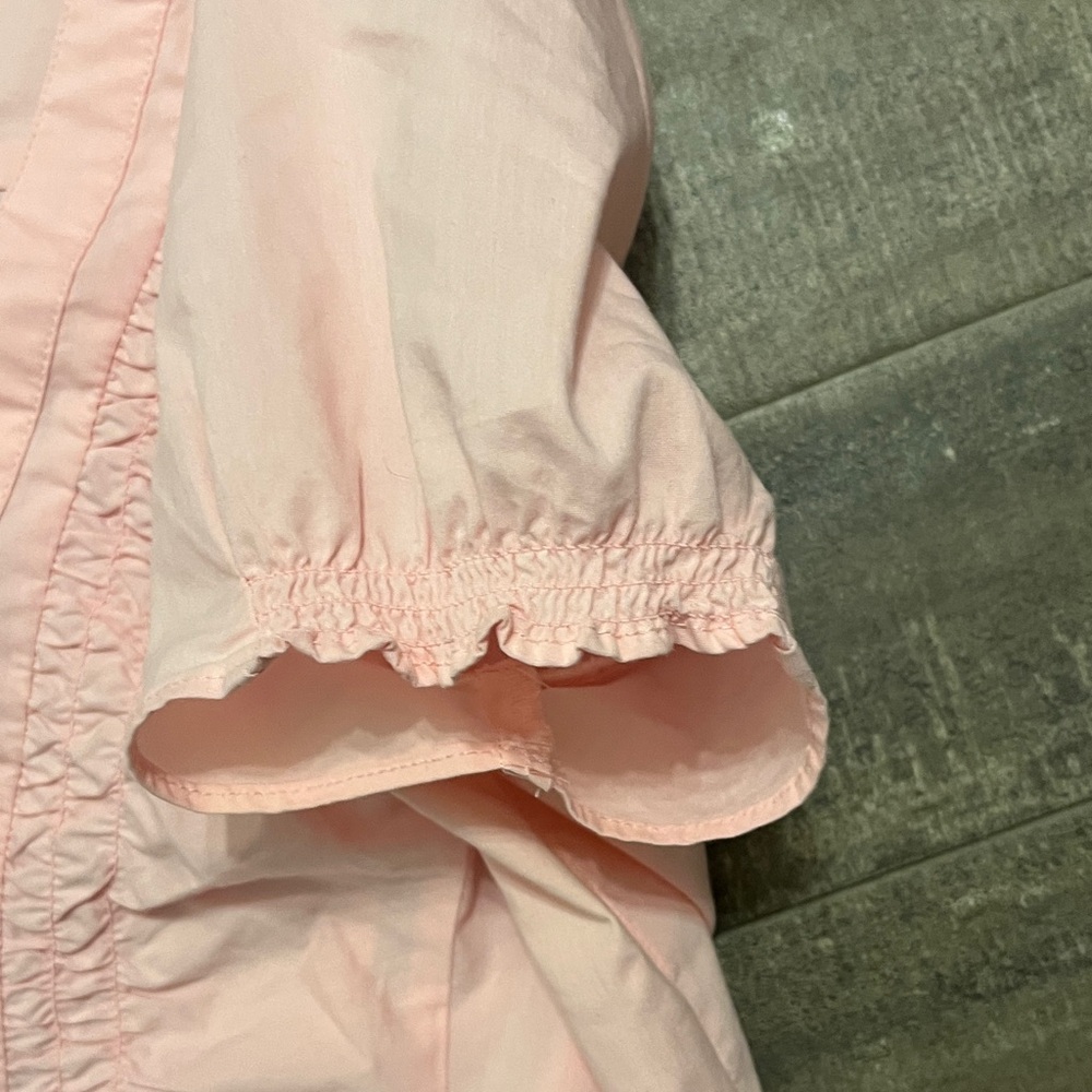 Denver Hayes Soft Pink Ruffled Button Down Shirt - Picture 6 of 10